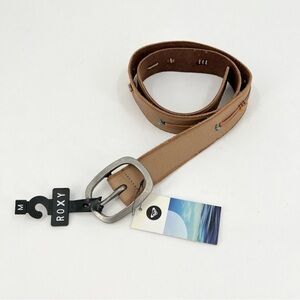 Roxy Western Boho Beaded Leather Belt Size M